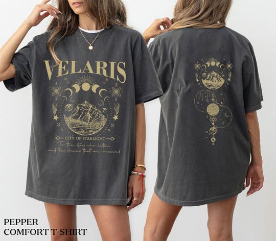Velaris ACOTAR Shirt, Merch City of Starlight Court of Dream, Merch Sarah J Maas Licensed Throne Of Glass TOG Crescent City T-Shirt