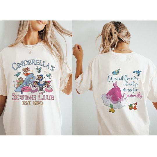 Cinde Comfort Colors Shirt, Disney Princess Shirt,Disney Cinde Shirt, Princess Cinde Jaq and Gus Mouse, Cinde 1950 Shirt