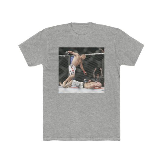UFC Moments Dan Henderson Michael Bisping Knockout UFC 100 T-Shirt | Cotton Short Sleeve T shirt | Unisex Softstyle | Summer Casual Shirt
