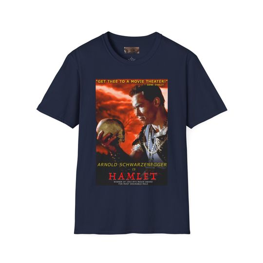 Last action hero, movie poster, Arnold Schwarzenegger, Hamlet,T-Shirt | Cotton Short Sleeve T shirt | Unisex Softstyle | Summer Casual Shirt