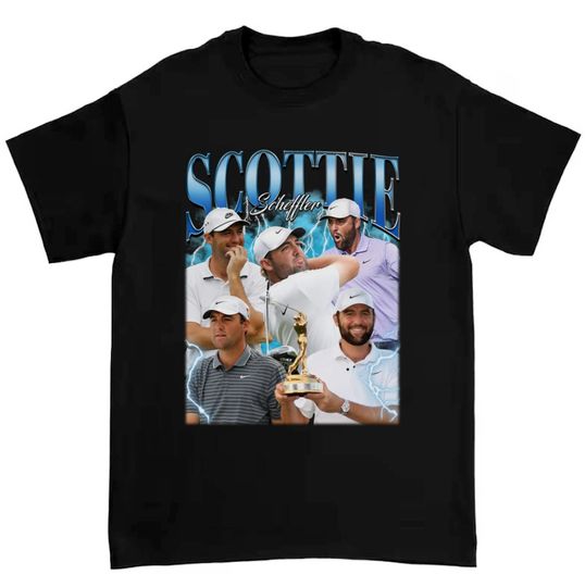 Scottie Scheffler T-Shirt | Cotton Short Sleeve T shirt | Unisex Softstyle | Summer Casual Shirt