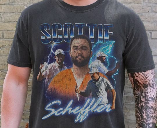 Vintage Scottie Scheffler "Golf Legend" T-Shirt | Cotton Short Sleeve T shirt | Unisex Softstyle | Summer Casual Shirt