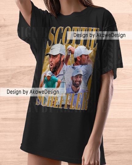 Scottie Scheffler T-Shirt | Cotton Short Sleeve T shirt | Unisex Softstyle | Summer Casual Shirt