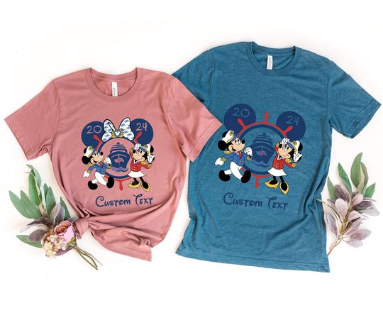 Disney Cruise 2024 shirt, Disney Cruise Family Sweatshirt, Custom Disney Cruise Squad T-shirt, Minnie & Mickey Tee, Matching Cruise Gift