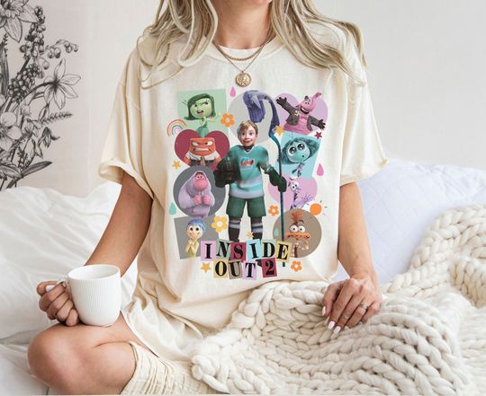 Disney Inside Out Characters Shirt, Inside Out 2 Movie 2024 T-shirt