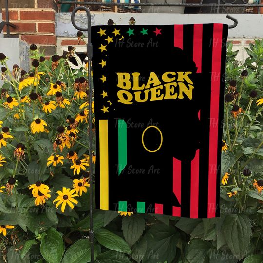 Emancipation Day Juneteenth Black Queen Flag, Black History Month Flag, Juneteenth Double-sided Flag, African American Justice Lawn Sign,