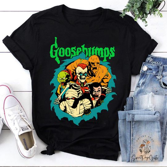 Mummies Goosebumps Graphic Cotton Shirt, Comfortable Short Sleeve Sports Tee for Men, Women, Kids - Trending Street Fashion