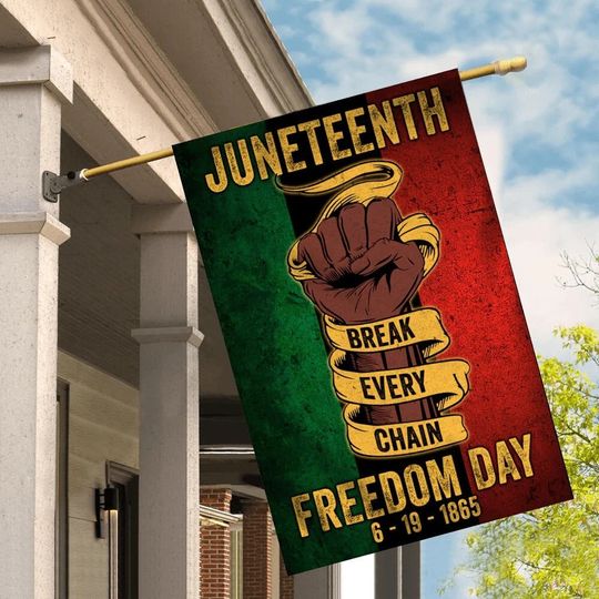 Discover Juneteenth Black African American Liberal Garden Flag, Independence Day Black Freedom Flag Outdoor Decoration For Yard Home