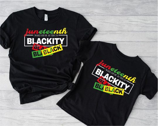 Juneteenth Blackity Cottoon Short Sleeve Shirt, African American Black History Shirt, Celebrate 1865 Juneteenth Shirt, Afro Woman T- Shirt, Freedom Shirt