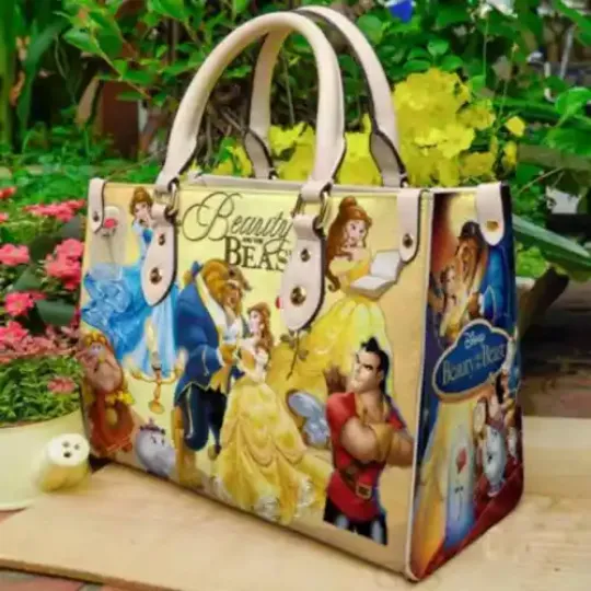 Beauty And The Beast Leather Handbag &amp, Disney Gift Handbag