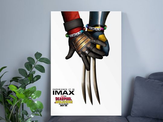 Deadpool & Wolverine Poster | Deadpool 3 Poster | Superhero Poster | Movie Poster | Living Room Decor