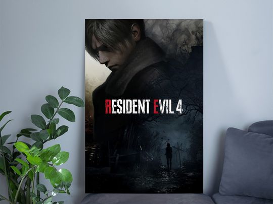 Resident Evil 4 Poster | Leon Kennedy Albert Wesker Ada Wong Poster | Re4 Poster | Resident Evil Video Game Poster