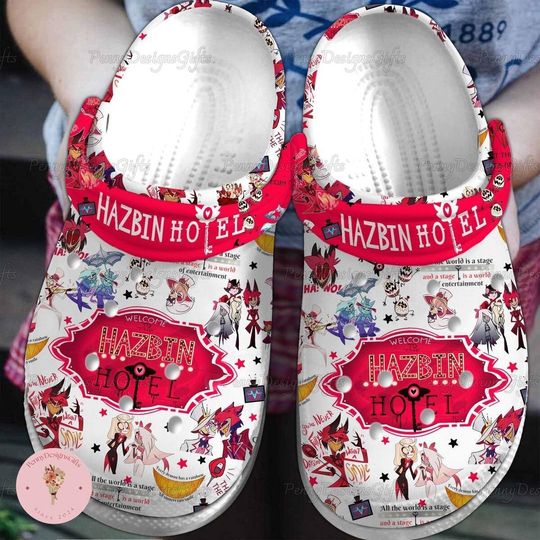 Hazbin Hotel Shoes, Hazbin Hotel Gift, Alastor Hazbin Sandals, Hazbin Hotel Alastor Shoes, Alastor Hazbin Gift