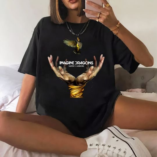 Discover Vintage Imagine Dragons Smoke and Mirrors Shirt, Imagine Dragons 2024 Tour Merch Shirt, Music Tour Merch, Shirt For Fan