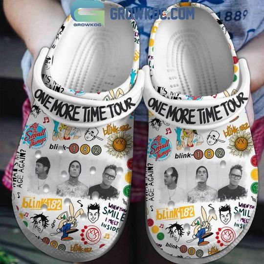B182 One More Time Tour 2024 Clogs, Music Tour Clogs, Funny Footware, Gift for Fans, Funny Gift Ideas, Music Merch, Music Inspired Accessories