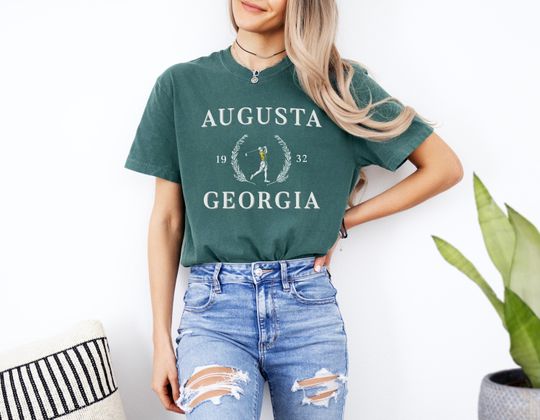 Discover Augusta GA T-Shirt, Augusta Vintage Style Golf Comfort Colors Tee, Augusta Top, National Golf Club Top, Golf Lover Gift, Augusta GA Souvenir