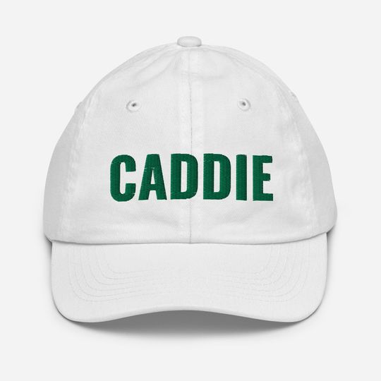 Caddie Youth Hat  | Golf tournament Embroidered Baseball Caps | Gilf For Golf Lover