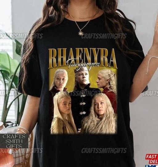 Retro Rhaenyra Targaryen Shirt, Rhaenyra Targaryen Graphic Tshirt, Rhaenyra Targaryen Unisex Tshirt, House Of The Dragon Fan Shirt
