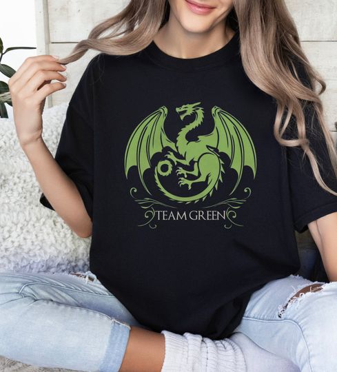 Dragon Team Green shirt Fantasy Dragons Targaryen Merch Tv Series Thrones reader Gift Gifts House