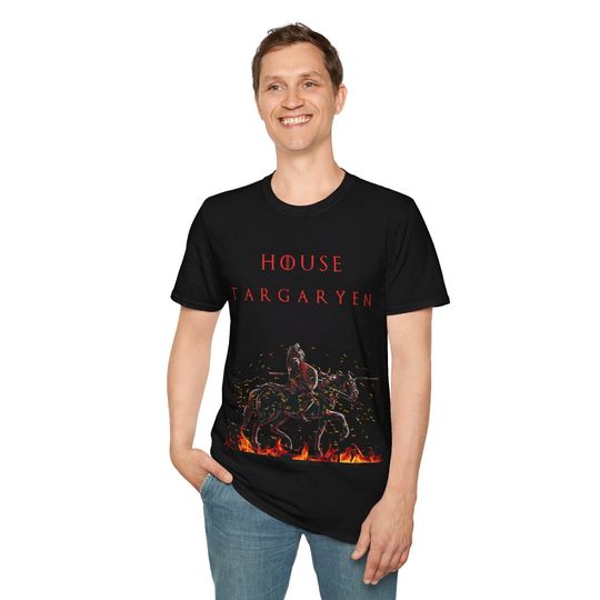 House of the Dragon Unisex T-Shirt | House Targaryen Team Black | Game of Thrones Merchandise