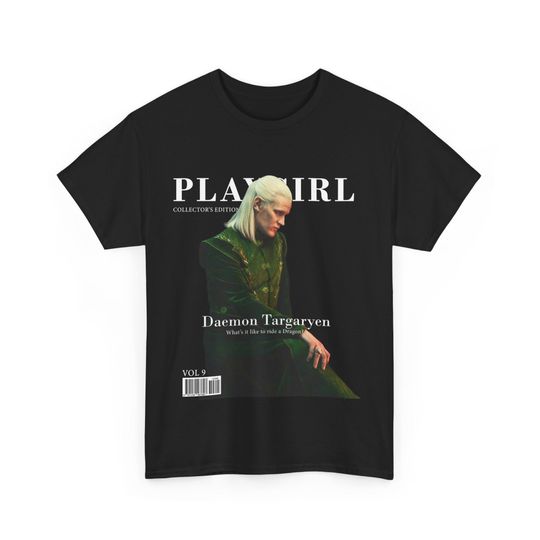 Daemon Targaryen Magazine Cover Tee unisex short sleeves graphic T-shirt, trending shirt
