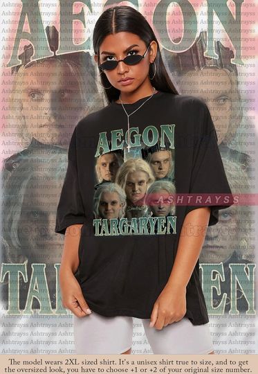 Aegon Targaryen Vintage Bootleg Tee unisex short sleeves graphic T-shirt, trending shirt