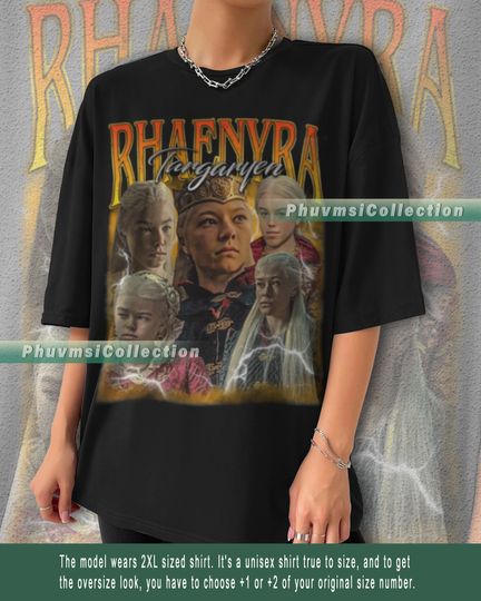 Rhaenyra Targaryen Shirt Movie Rhaenyra Targaryen T-shirt Vintage Retro Classic horor halloween TShirt