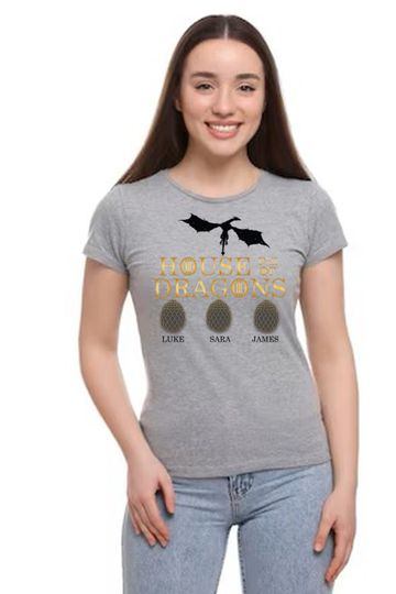 House Of Dragons Shirt Mom Dragon Shirt Game of Thrones Baby Dragon Shirt Mother of Dragons Gift