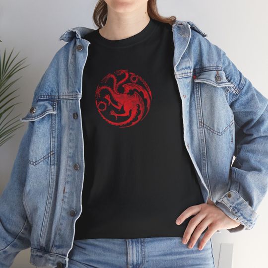 House of the dragon tee HOTD t-shirt House Targeryan unisex short sleeves graphic T-shirt, trending shirt