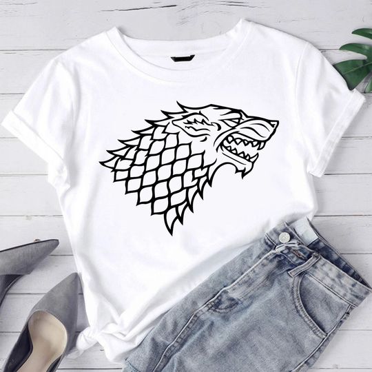 House Stark Emblem, unisex short sleeves graphic T-shirt, trending shirt House of the dragon tee
