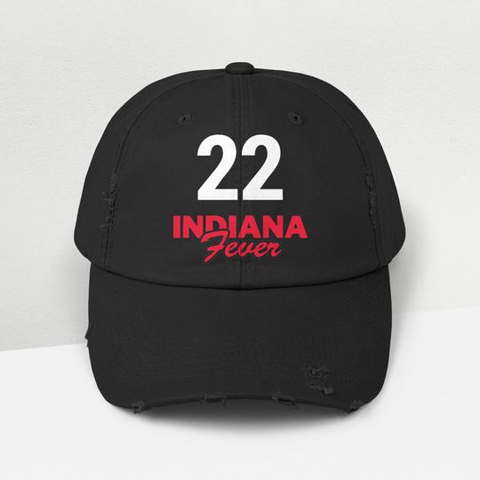 Caitlin Clark Cap - Indiana Fever 22, Unisex Distressed Cap, Basketball Cap, WNBA Draft, Perfect Sports Fan Gift
