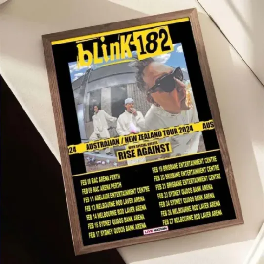 B182 Tour 2024 Poster, Retro Poster, Midcentury Art, Minimalist Art, Vintage Poster, Modern Poster, Wall Decor