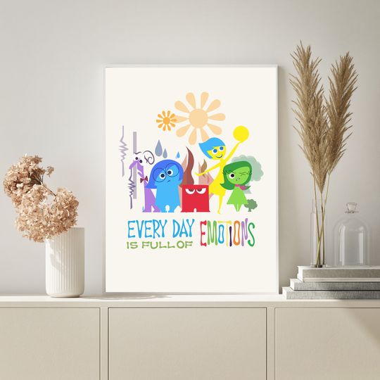 Inside Out 2 Movie Poster | High Quality Print | Wall Art | Gifts for Him/Her | Home Decor
