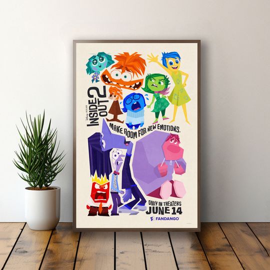 Inside Out 2 Movie Poster | High Quality Print | Wall Art | Gifts for Him/Her | Home Decor