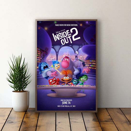 Inside Out 2 Movie Poster | High Quality Print | Wall Art | Gifts for Him/Her | Home Decor