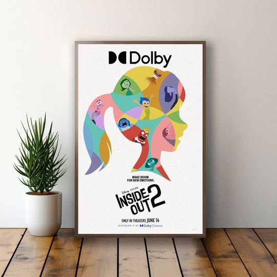 Inside Out 2 Movie Poster | High Quality Print | Wall Art | Gifts for Him/Her | Home Decor
