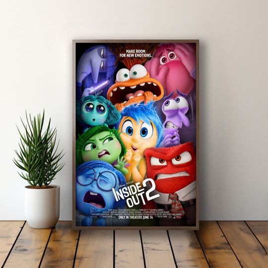 Inside Out 2 Movie Poster | High Quality Print | Wall Art | Gifts for Him/Her | Home Decor