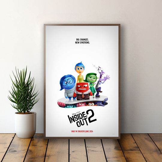 Inside Out 2 Movie Poster | High Quality Print | Wall Art | Gifts for Him/Her | Home Decor