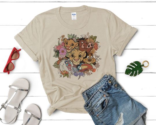 Disney Animal Kingdom Shirt, Cute Lion King Comfortable Short Sleeve Sports Tee for Men, Women, Kids - Trending Street Fashion