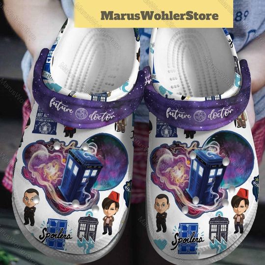 Doctor Who Shoes, Doctor Who Sanldal, Tardis Police Box Summer Shoes, Doctor Who Men Shoes, Doctor Who Merch, Gift For Her