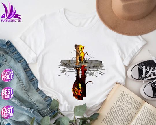 Mufasa and Simba Shirt, Lion King cotton tee, Graphic Tshirt for men, women, Unisex, Trending Gifts
