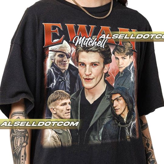 Limited Ewan Mitchell Vintage Shirt, Vintage 90s Rap Tee, House of the Dragon shirt Game of Throne shirt, unisex short sleeves graphic T-shirt, trending shirt