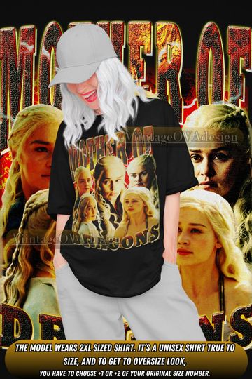 Retro Daenerys Targaryen Shirt, Mother Of Dragons Shirt, Movie Shirt, Movie Character Clothing, Daenerys Targaryen Fan, Classic 90s Shirt