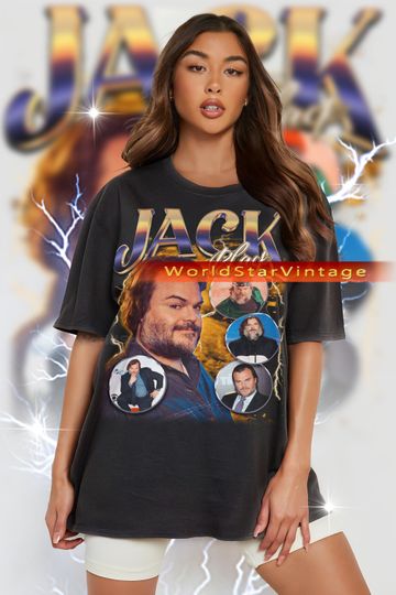 Discover JACK BLACK Vintage Shirt, Jack Black Homage Tshirt, Jack Black Fan Tee  Vintage Unisex Shirt, Unisex short sleeves graphic t-shirt, trending shirts