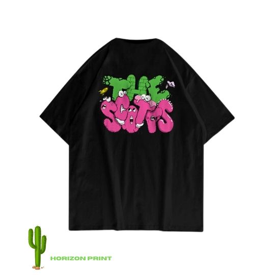 Travis The Scotts T-Shirt , Oversize Hip Hop T-Shirt, Print Tee, Cactus Jack Unisex Tshirt