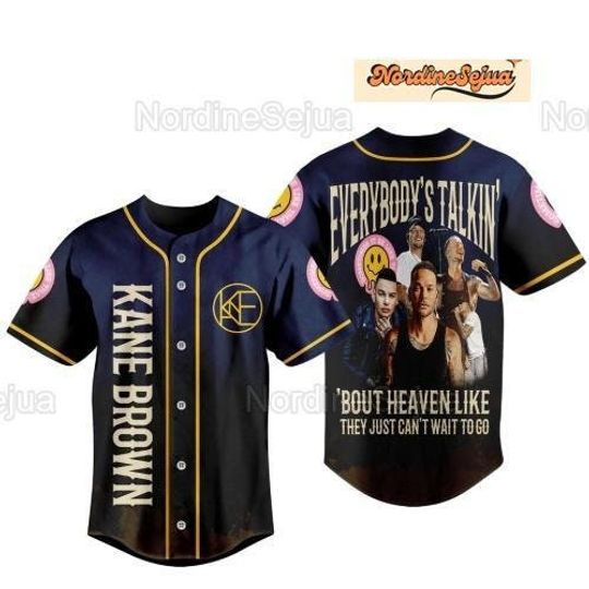Kane Brown Tour 2024 Baseball Jersey, Kane Brown Merch, Kane Brown 2024, Music Tour Shirt, 2024 Tour Shirt, In The Air Tour 2024 Jersey
