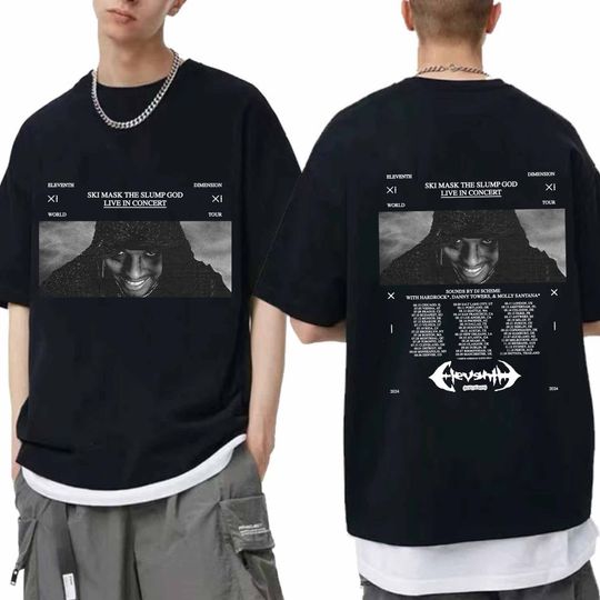 Ski Mask The Slump God - 11th Dimension Tour 2024 Shirt, Ski Mask The Slump God Rap Tee, 11th Dimension Tour Shirt