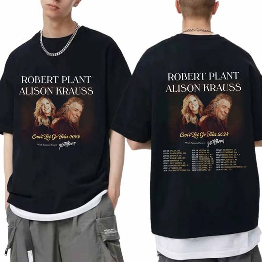 Robert Plant and Alison Krauss 2024 Tour Shirt, Can't Let Go 2024 Tour Shirt, Robert Plant and Alison Krauss Co-Headline Tour Shirt