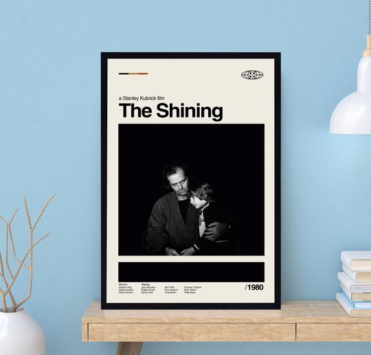 The Shining Movie Poster, Stanley Kubrick, Retro Poster, Midcentury Art, Minimalist Art, Vintage Poster, Modern Poster, Wall Decor