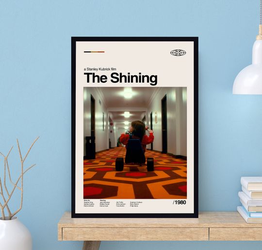The Shining Poster, The Shining Print, Stanley Kubrick, Retro Poster, Minimalist Art, Vintage Poster, Midcentury Art, Movie Print, Wall Art